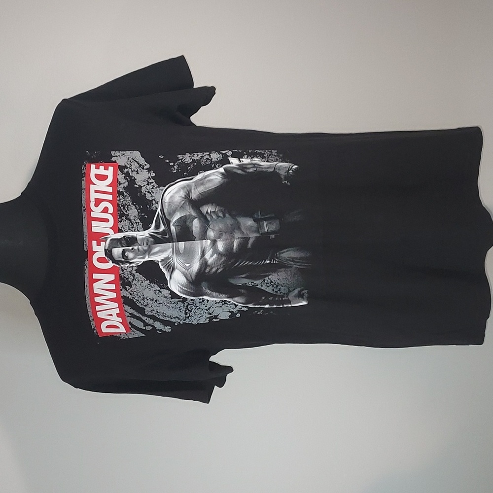 DC Comics Superman V Batman Dawn of Justice Black S/S T-Shirt Size Large
